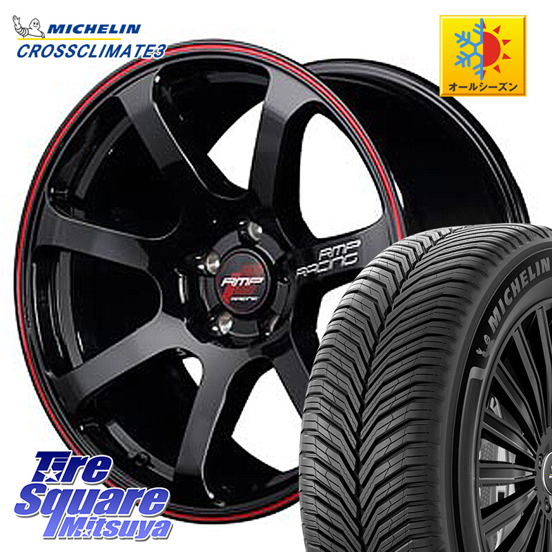 ミシュラン CROSSCLIMATE3 クロスクライメート3 オールシーズンタイヤ 正規 235/65R17MANARAY MID RMP RACING R07 R-07 アルミホイール 17X7.0J 48 5穴 114.3 CX-5 CX5 MAZDA CX-7 CX7 MAZDA CR-V｜タイヤスクエアミツヤ