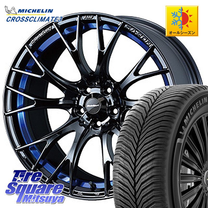 ミシュラン CROSSCLIMATE3 クロスクライメート3 オールシーズンタイヤ 正規 235/50R18WEDS WedsSport SA-20R SA20R ウェッズ スポーツ ホイール 18インチ 18X8.5J 35 5穴 114.3 30系アルファード/ヴェルファイア 20系アルファード ヴェルファイアハイブリッド ヴェルフ|タイヤスクエアミツヤ
