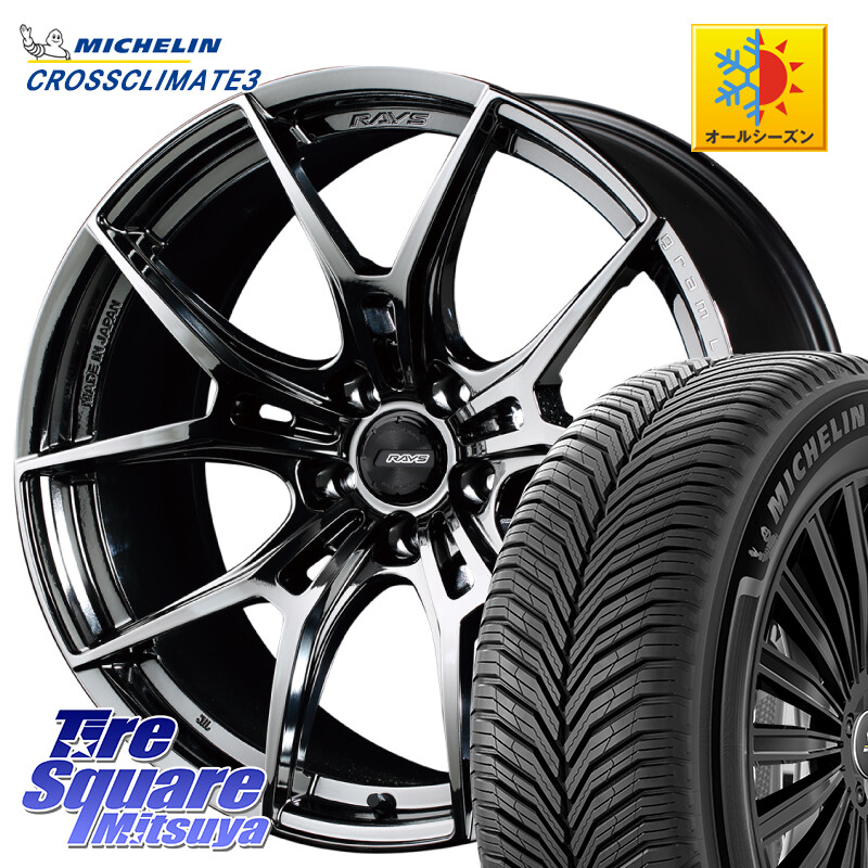 ミシュラン CROSSCLIMATE3 クロスクライメート3 オールシーズンタイヤ 正規 235/50R18RAYS 【欠品次回2~3月】 レイズ GramLights グラムライツ 57FXZ RBC ホイール 18インチ 18X7.5J 50 5穴 114.3 エスティマ｜タイヤスクエアミツヤ