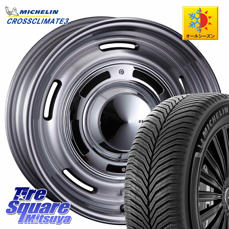 ミシュラン CROSSCLIMATE3 クロスクライメート3 オールシーズンタイヤ 正規 225/50R17CRIMSON ディーン クロスカントリー グレー 17インチ 欠品次回7月上~中予定 17X7.0J 38 5穴 114.3 マークXジオ RX-8 MAZDA|タイヤスクエアミツヤ