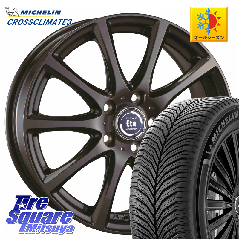 ミシュラン CROSSCLIMATE3 クロスクライメート3 オールシーズンタイヤ 正規 235/50R18阿部商会 ティラード イータ 18X7.5J 38 5穴 114.3 30系アルファード/ヴェルファイア 20系アルファード ヴェルファイアハイブリッド ヴェルファイア アルファード｜タイヤスクエアミツヤ