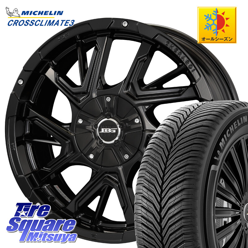 ミシュラン CROSSCLIMATE3 クロスクライメート3 オールシーズンタイヤ 正規 215/50R17KOSEI ボトムガルシア ゲラルディ ホイール 17X7.0J 42 5穴 114.3 ZE1リーフ プリウスアルファ SAI ジェイド シビック インサイト｜タイヤスクエアミツヤ