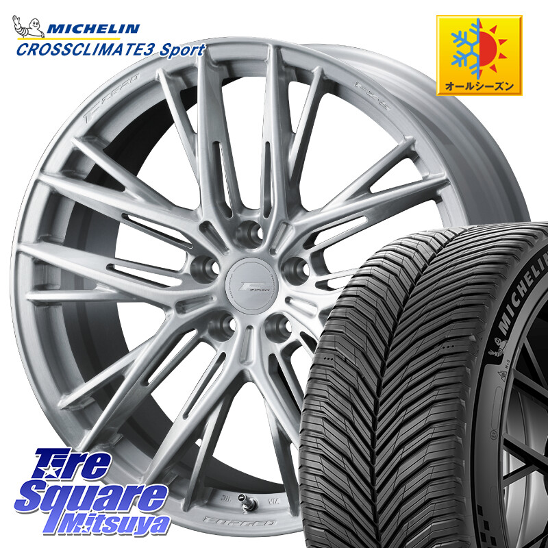ミシュラン CROSSCLIMATE3 SPORT クロスクライメート3スポーツ オールシーズンタイヤ 正規 245/40R20WEDS F ZERO FZ-5 FZ5 鍛造 FORGED ホイール 20インチ エフゼロ 20X8.5J 38 5穴 114.3 30系アルファード/ヴェルファイア 20系アルファード アルファードハイブリッド｜タイヤスクエアミツヤ