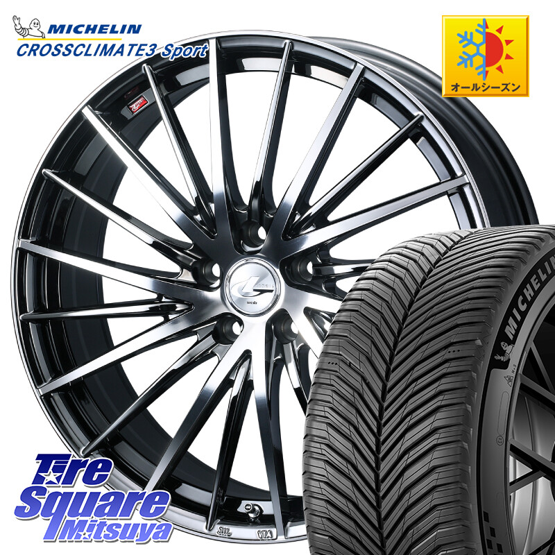 ミシュラン CROSSCLIMATE3 SPORT クロスクライメート3スポーツ オールシーズンタイヤ 正規 245/35R20WEDS LEONIS FR レオニス FR ホイール 20インチ 20X8.5J 35 5穴 114.3 30系アルファード/ヴェルファイア 20系アルファード アルファードハイブリッド ヴェルファイア｜タイヤスクエアミツヤ