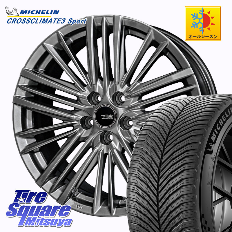 ミシュラン CROSSCLIMATE3 SPORT クロスクライメート3スポーツ オールシーズンタイヤ 正規 245/40R20KYOHO TAYLOR TL-1 M14球面座ボルト専用 ホイール 20インチ 20X8.0J(M14B) 40 5穴 114.3 レクサスLBX｜タイヤスクエアミツヤ