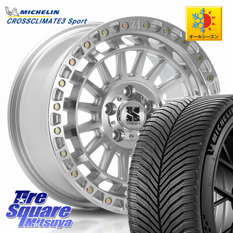 ミシュラン CROSSCLIMATE3 SPORT クロスクライメート3スポーツ オールシーズンタイヤ 正規 245/40R18MLJ XJ08 XTREME-J ホイール 18インチ 18X8.0J 40 5穴 114.3 アリスト|タイヤスクエアミツヤ