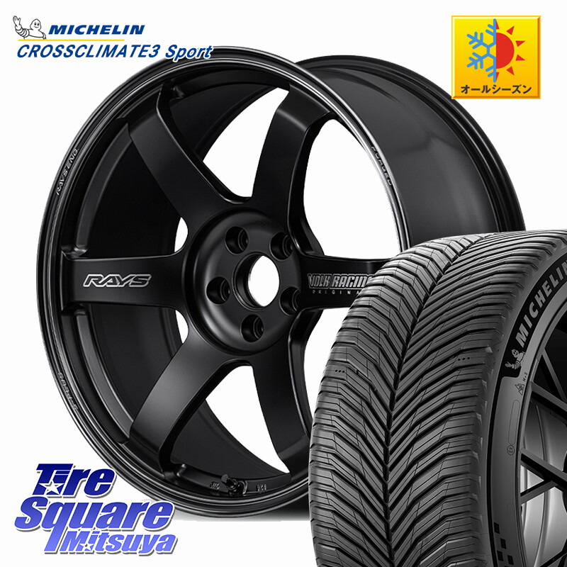 ミシュラン CROSSCLIMATE3 SPORT クロスクライメート3スポーツ オールシーズンタイヤ 正規 245/40R18RAYS 【欠品次回3~4月】 TE37 SAGA S-plus Black Shadow LTD VOLK RACING 鍛造 ホイール 18インチ 18X8.5J 42 5穴 114.3 アリスト｜タイヤスクエアミツヤ 226,805円