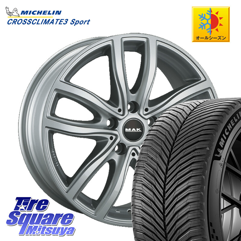 ミシュラン CROSSCLIMATE3 SPORT クロスクライメート3スポーツ オールシーズンタイヤ 正規 255/35R19阿部商会 MAK FAHR ホイール 19インチ 19X8.0J(BMW G29) 30 5穴 112 BMW Z4 G29｜タイヤスクエアミツヤ
