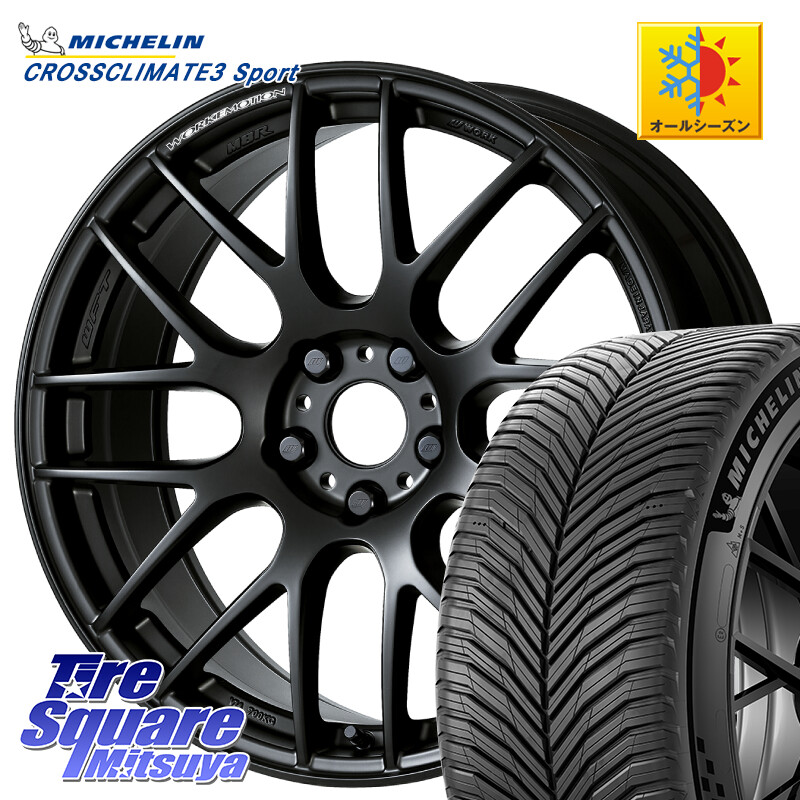 ミシュラン CROSSCLIMATE3 SPORT クロスクライメート3スポーツ オールシーズンタイヤ 正規 235/40R18WORK ワーク EMOTION エモーション M8R MBL 18インチ 18X8.5J 45 5穴 114.3 インサイト｜タイヤスクエアミツヤ 150,450円
