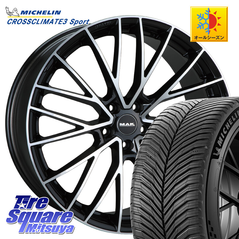 ミシュラン CROSSCLIMATE3 SPORT クロスクライメート3スポーツ オールシーズンタイヤ 正規 295/35R21阿部商会 MAK SPECIALE ホイール21インチ 21X10.0J(BMW F96) 38 5穴 112 BMW X6M F96｜タイヤスクエアミツヤ