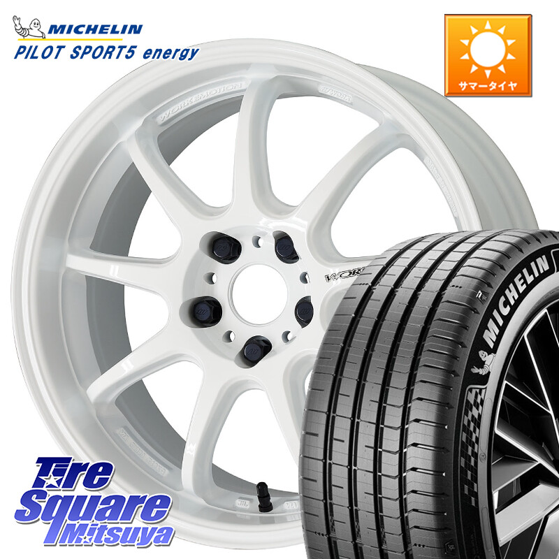 ミシュラン PILOT SPORT 5 energy ACOUSTIC 98Y XL 正規 235/45R18WORK ワーク EMOTION エモーション D9R 18インチ 18X7.5J 38 5穴 114.3 CY2アコード 70系カムリ スカイラインセダン 日産 ES レクサス アコード|タイヤスクエアミツヤ