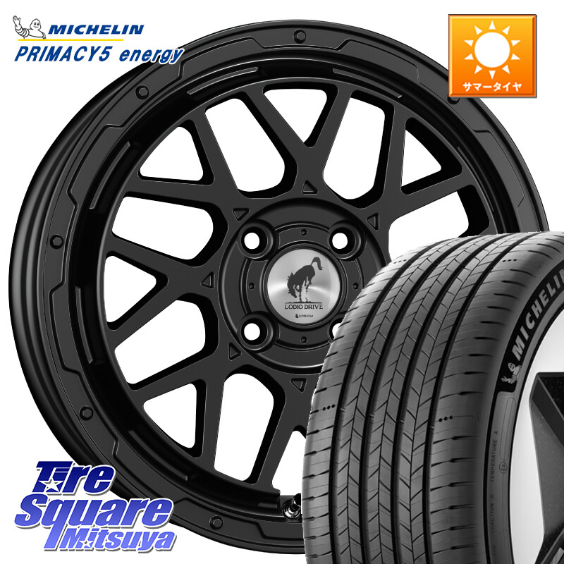 ミシュラン PRIMACY 5 energy プライマシー5エナジー 91V 正規 205/55R16SUPER STAR LODIO DRIVE ロディオドライブ 8M MONO モノ 16インチ 16X6.0J 42 4穴 100 E13オーラ アクア|タイヤスクエアミツヤ