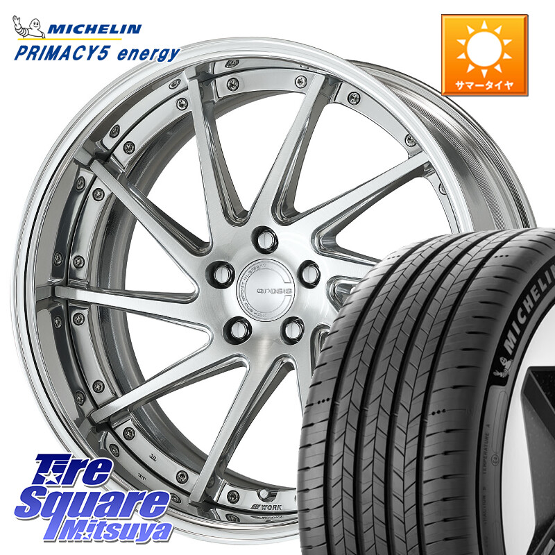 ミシュラン PRIMACY 5 energy プライマシー5エナジー 107W XL 正規 255/50R19WORK GNOSIS CVS O Disk 19インチ 2ピース 19X8.5J 35 5穴 114.3 アウトランダーPHEV|タイヤスクエアミツヤ