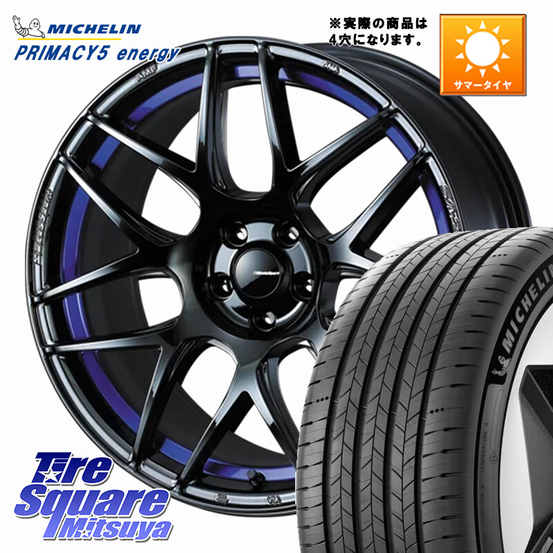 ミシュラン PRIMACY 5 energy プライマシー5エナジー 94H XL 正規 195/60R17WEDS WedsSport SA-27R SA27R ウェッズ スポーツ ホイール 17インチ 17X6.5J 42 4穴 100 ライズ/ロッキー(ガソリン車4穴) ロッキー ガソリン車 4穴 REX レックス｜タイヤスクエアミツヤ