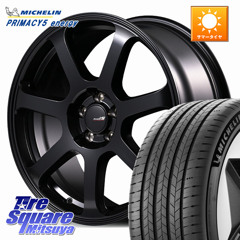 ミシュラン PRIMACY 5 energy プライマシー5エナジー 94W XL 正規 225/45R17MANARAY MID Racing R07 TypeS ホイール 17インチ レーシング 17X7.0J 48 5穴 114.3|タイヤスクエアミツヤ