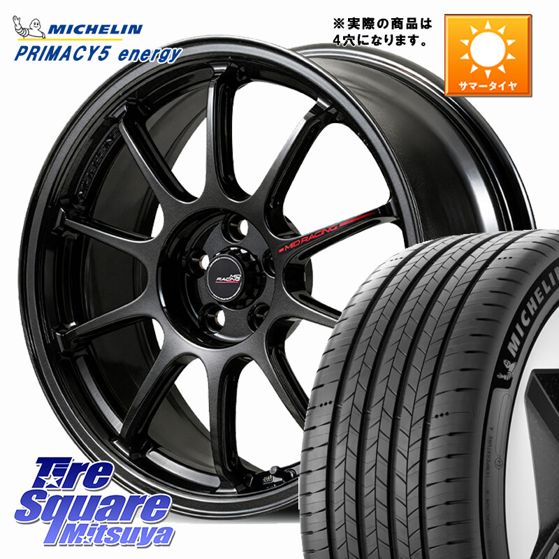 ミシュラン PRIMACY 5 energy プライマシー5エナジー 91V 正規 205/55R16MANARAY MID RACING R10 EVO ホイール 16インチ レーシング◇参考画像 16X7.0J 35 4穴 100 MAZDA2|タイヤスクエアミツヤ