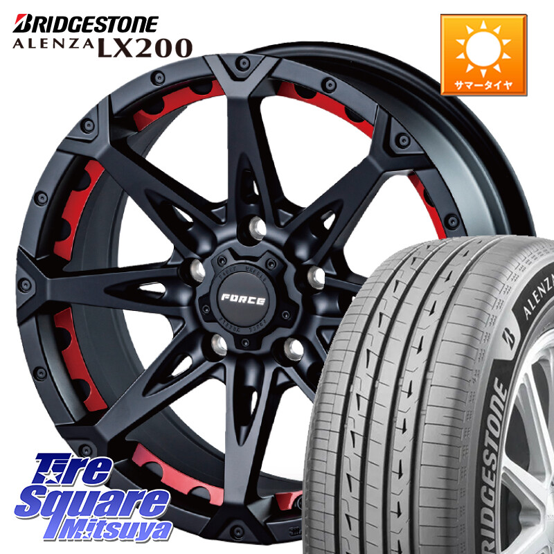 ブリヂストン アレンザ ALENZA LX200 サマータイヤ 235/65R17FORCE フォース DENALI デナリー BK 17インチ 17X7.5J 38 5穴 114.3 50系RAV4 60系RAV4 RAV4 50系 デリカD:5 D5 カスタムサイズ RAV4 60系|タイヤスクエアミツヤ