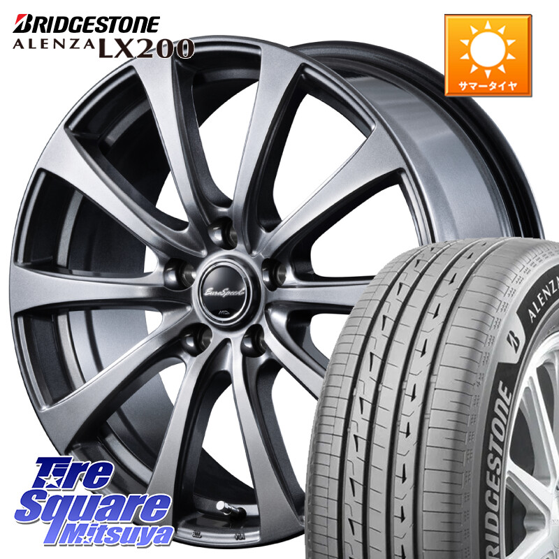 ブリヂストン アレンザ ALENZA LX200 サマータイヤ 235/60R18MANARAY MID EuroSpeed G10 ホイール 18インチ 18X7.5J 38 5穴 114.3 50系RAV4 60系RAV4 アリアARIYA T33エクストレイル CX-60 CX-80 アウトランダーPHEV トレイルシーカー RAV4 50系 デリカD:5 D5 カスタム|タイヤスクエアミツヤ