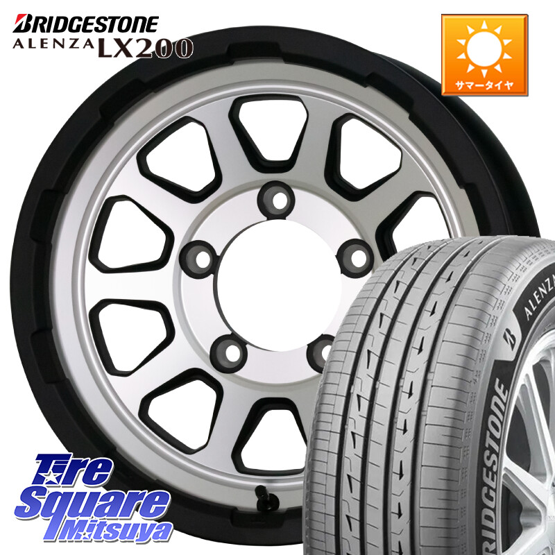ブリヂストン アレンザ ALENZA LX200 サマータイヤ 195/80R15HotStuff マッドクロス レンジャー シルバー ホイール 15インチ 15X6.0J(JB74) 0 5穴 139.7 ジムニ&minus;シエラ/ノマド ジムニ&minus;ノマド｜タイヤスクエアミツヤ