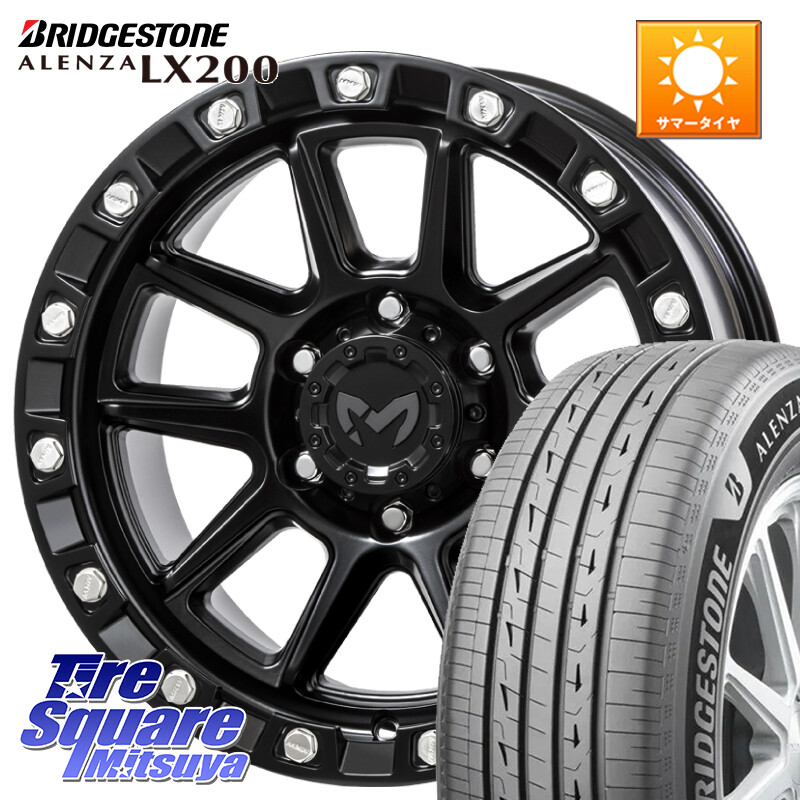 ブリヂストン アレンザ ALENZA LX200 サマータイヤ 265/65R17MKW M205 ブラックキャット ホイール 17インチ(US MODEL) 17X8.5J 0 6穴 139.7 トライトン ランドクルーザー プラド カスタムサイズ｜タイヤスクエアミツヤ