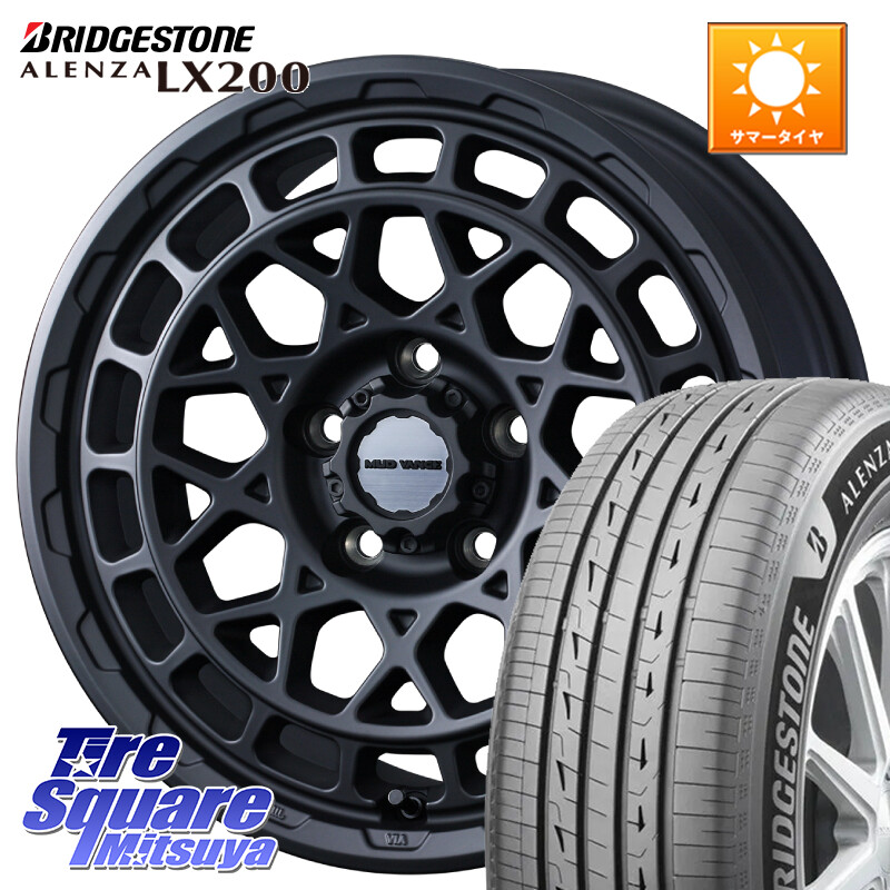 ブリヂストン アレンザ ALENZA LX200 サマータイヤ 215/70R16WEDS MUDVANCE X TYPE M ホイール 16インチ マッドヴァンス タイプM 16X7.0J 35 5穴 114.3 デリカD:5 デリカD:5(26+) エクリプスクロス RVR クルーガー V・L ハリアー|タイヤスクエアミツヤ
