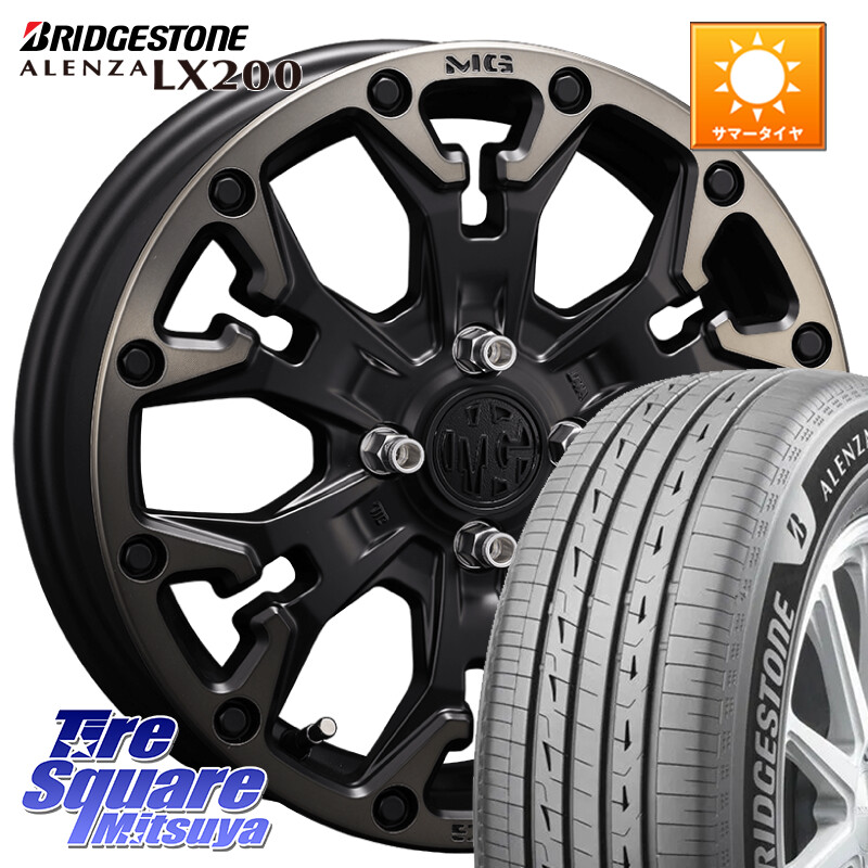 ブリヂストン アレンザ ALENZA LX200 サマータイヤ 215/70R16CRIMSON MG GOLEM Jr ホイール 16インチ 16X6.0J 38 4穴 100 ロッキー ガソリン車 4穴 ライズ ガソリン車 4穴|タイヤスクエアミツヤ