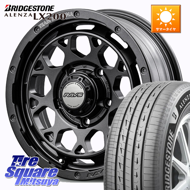 ブリヂストン アレンザ ALENZA LX200 サマータイヤ 175/80R16RAYS 【欠品次回~1月】 TEAM DAYTONA M9+ Spec M ※インセット-5 ホイール 16インチ 16X6.0J 0 5穴 139.7 ジムニー専用(要オーバーフェンダー等) AZオフロード カスタムサイズ|タイヤスクエアミツヤ
