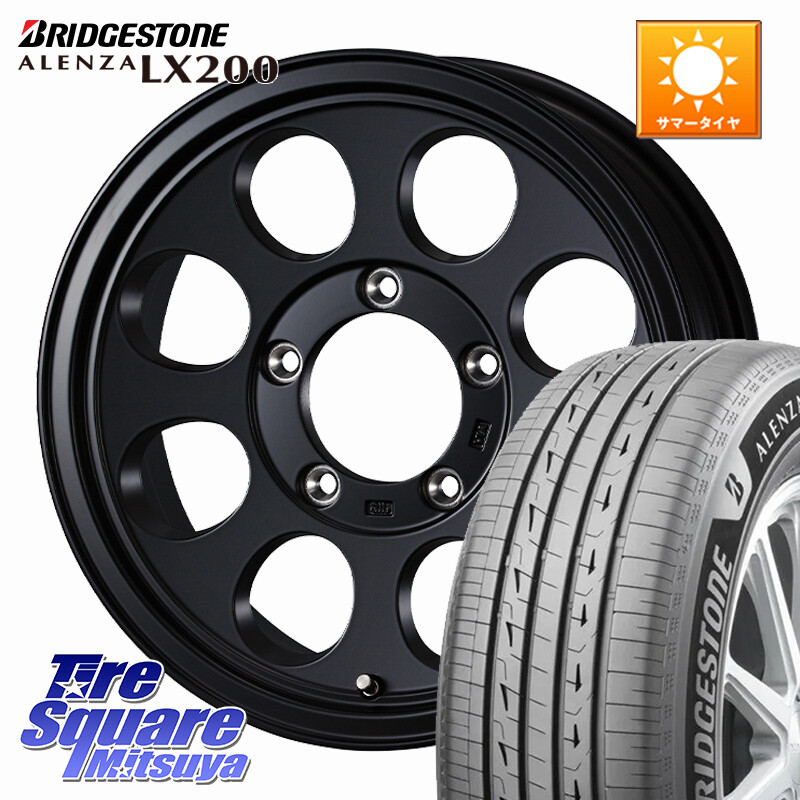 ブリヂストン アレンザ ALENZA LX200 サマータイヤ 215/70R16WEDS JIMLINE TYPE2 ※インセット-5 ホイール 16インチ ジムライン 16X6.0J 0 5穴 139.7 ジムニー専用(要オーバーフェンダー等) ジムニ&minus;シエラ/ノマド(カスタム) AZオフロード カスタムサイズ｜タイヤスクエアミツヤ
