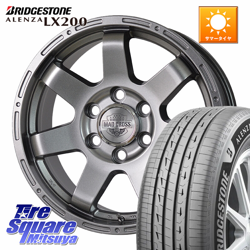ブリヂストン アレンザ ALENZA LX200 サマータイヤ 265/60R18HotStuff MAD CROSS MC-76 ストレートナット仕様トライトン専用 ホイール 18インチ マッドクロス 18X7.5J 46 6穴 139.7 トライトンGLS(ナローボディ) トライトンGSR|タイヤスクエアミツヤ