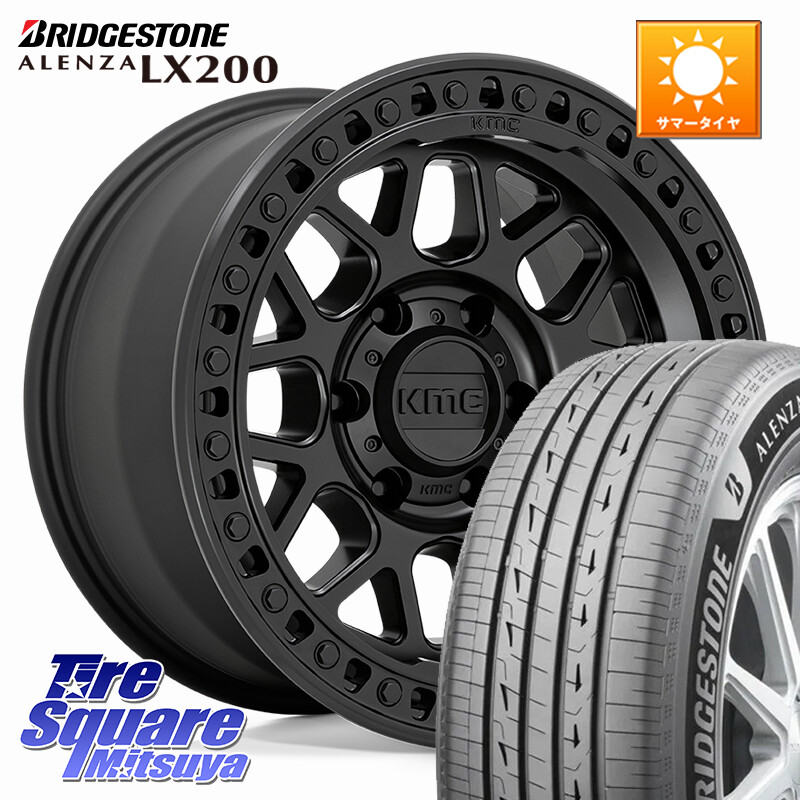 ブリヂストン アレンザ ALENZA LX200 サマータイヤ 265/65R17KMC KM549 GRS ホイール 17インチ 17X9.0J 18 6穴 139.7 ランドクルーザー プラド カスタムサイズ|タイヤスクエアミツヤ