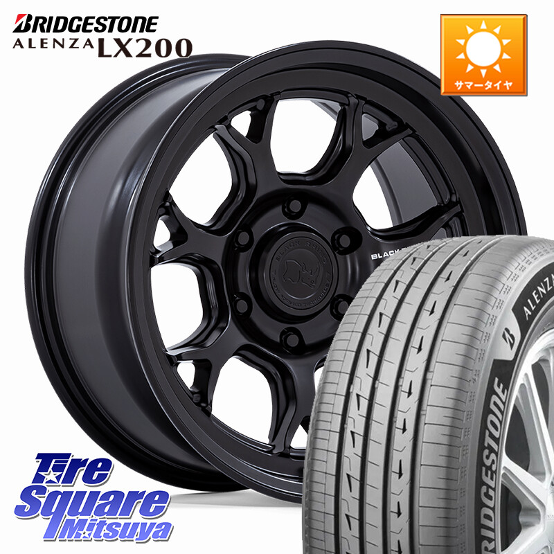 ブリヂストン アレンザ ALENZA LX200 サマータイヤ 265/65R17BLACK RHINO ETOSHA ホイール 17インチ ブラックライノ 17X8.5J 20 6穴 139.7 GUN226ハイラックス 150系プラド トライトンGSR｜タイヤスクエアミツヤ