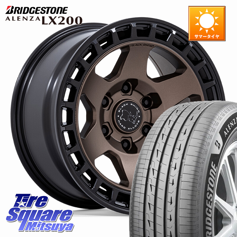 ブリヂストン アレンザ ALENZA LX200 サマータイヤ 265/65R17BLACK RHINO BAHARI バハリ ホイール 17インチ ブラックライノ 17X8.5J 0 6穴 139.7 トライトン ランドクルーザー プラド カスタムサイズ｜タイヤスクエアミツヤ