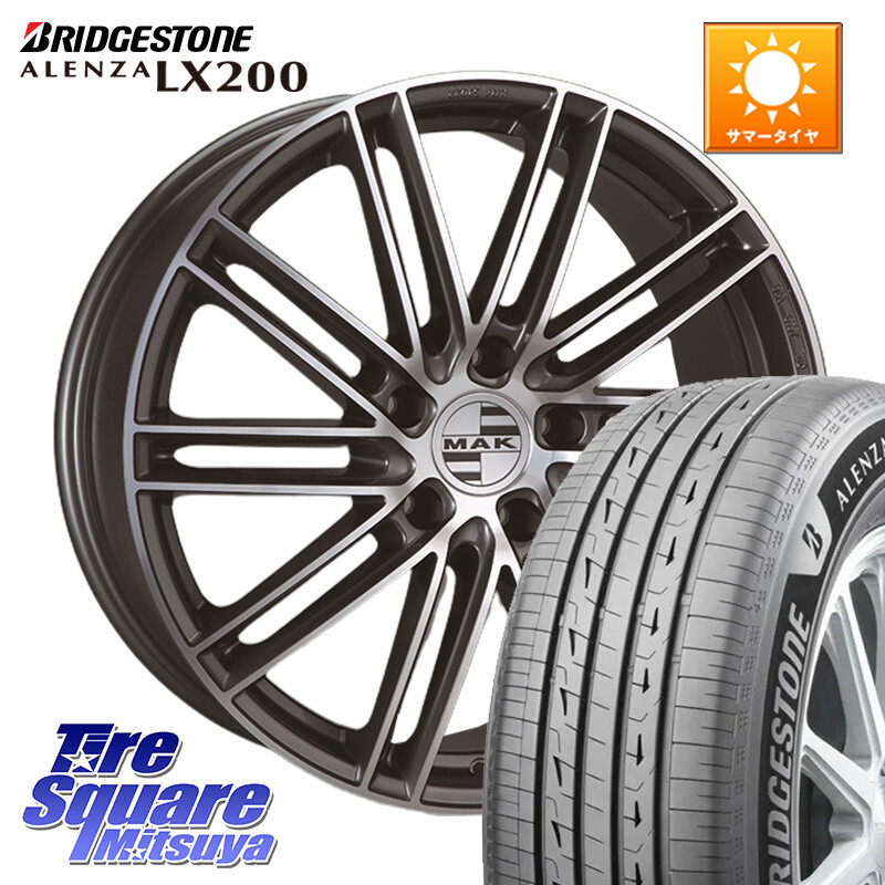 ブリヂストン アレンザ ALENZA LX200 サマータイヤ 275/45R20阿部商会 MAK LEIPZIG ライプツィヒ ホイール 20インチ 20X9.0J(PORSCHE CAYENNE E3K) 50 5穴 130 ポルシェ カイエン｜タイヤスクエアミツヤ
