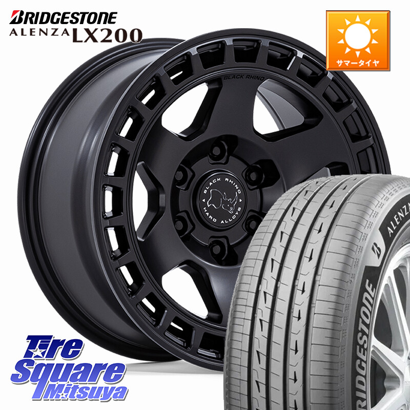 ブリヂストン アレンザ ALENZA LX200 サマータイヤ 265/65R18BLACK RHINO BAHARI バハリ ホイール 18インチ ブラックライノ 18X8.0J 45 6穴 139.7 トライトン｜タイヤスクエアミツヤ