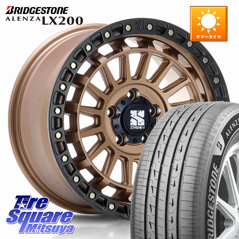 ブリヂストン アレンザ ALENZA LX200 サマータイヤ 235/55R18MLJ XJ08 XTREME-J ホイール 18インチ 18X8.0J 40 5穴 114.3 T32エクストレイル NX レクサス ハリアー｜タイヤスクエアミツヤ