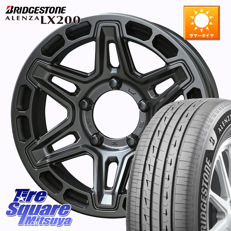 ブリヂストン アレンザ ALENZA LX200 サマータイヤ 175/80R16KYOHO PPX MK6 ホイール 16インチ 16X5.5J 22 5穴 139.7 ジムニー専用 AZオフロード|タイヤスクエアミツヤ