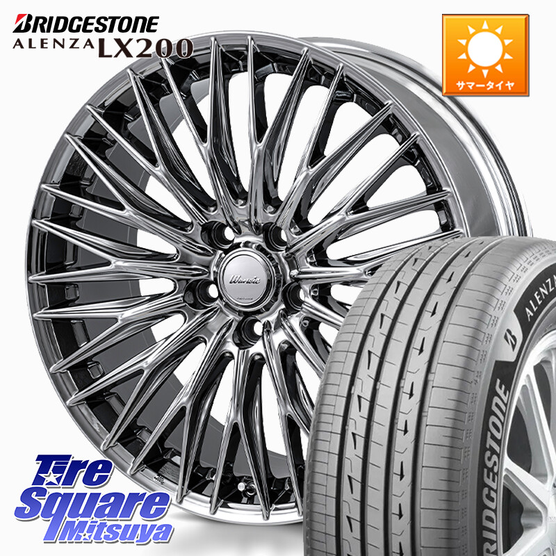 ブリヂストン アレンザ ALENZA LX200 サマータイヤ 225/55R18MONZA Warwic CLYVER クライヴァー ホイール 18インチ 18X7.5J 40 5穴 114.3 デリカD:5 SL系フォレスター エクストレイル X-TRAIL 日産 エクリプスクロス RVR アウトランダー｜タイヤスクエアミツヤ