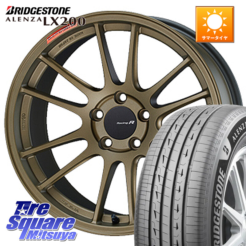 ブリヂストン アレンザ ALENZA LX200 サマータイヤ 225/60R18ENKEI エンケイ Racing Revolution GTC01RR ホイール 18X7.5J 45 5穴 114.3 BT5レガシィアウトバック レガシー レガシィ アウトバック｜タイヤスクエアミツヤ 167,140円