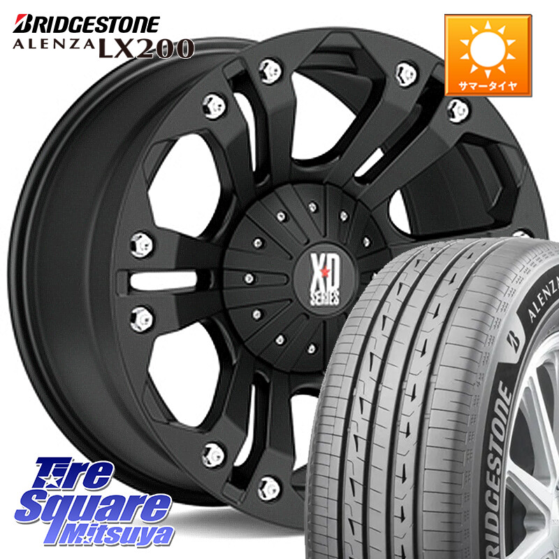ブリヂストン アレンザ ALENZA LX200 サマータイヤ 265/65R18KMC XD778MONSTER ホイール 18インチ 18X9.0J 18 6穴 139.7 ランドクルーザー プラド カスタムサイズ FJクルーザー|タイヤスクエアミツヤ