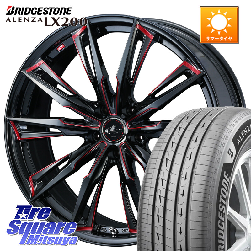 ブリヂストン アレンザ ALENZA LX200 サマータイヤ 235/60R19WEDS LEONIS レオニス GX RED ウェッズ ホイール 19インチ 19X8.0J 35 5穴 114.3 RX レクサス｜タイヤスクエアミツヤ