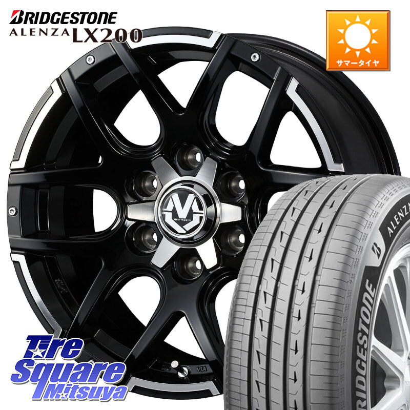 ブリヂストン アレンザ ALENZA LX200 サマータイヤ 265/65R17WEDS MUD VANCE 04 マッドヴァンス04 ホイール 17インチ 17X8.0J 20 6穴 139.7 GUN226ハイラックス 150系プラド ランクル[FJ] トライトンGSR GUN125ハイラックス Tacoma ハイラックス HILUX ハイラックス サ｜タイヤスクエアミツヤ