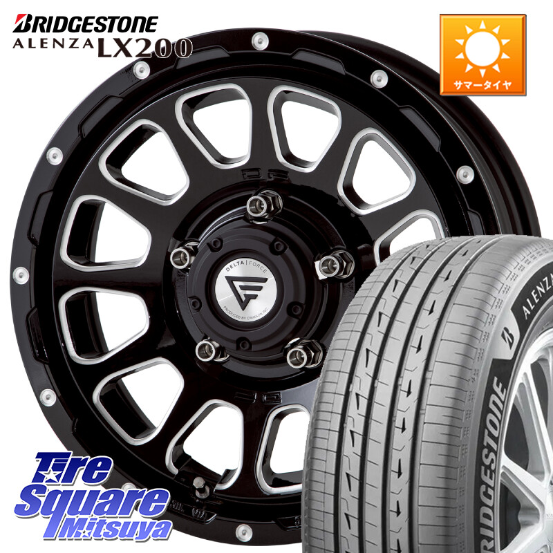ブリヂストン アレンザ ALENZA LX200 サマータイヤ 175/80R16DELTA FORCE デルタフォース オーバル ジムニー専用 ホイール 16インチ 16X5.5J 20 5穴 139.7 ジムニー専用 AZオフロード｜タイヤスクエアミツヤ