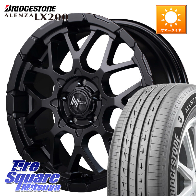 ブリヂストン アレンザ ALENZA LX200 サマータイヤ 235/60R18MANARAY MID ナイトロパワー M28 BULLET-S 18インチ 18X7.0J 42 5穴 114.3 CX-60 RAV4 50系 デリカD:5 D5 カスタムサイズ RX レクサス CX-5 CX5 MAZDA CR-V|タイヤスクエアミツヤ