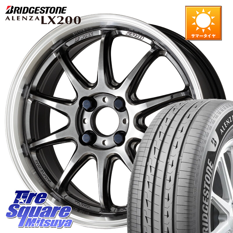 ブリヂストン アレンザ ALENZA LX200 サマータイヤ 215/70R16WORK ワーク EMOTION エモーション ZR10 16インチ 16X6.5J 38 4穴 100｜タイヤスクエアミツヤ
