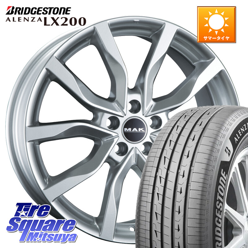 ブリヂストン アレンザ ALENZA LX200 サマータイヤ 235/60R18阿部商会 MAK HIGHLANDS ホイール18インチ 18X7.5J(VOLVO XC60 UB420) 45 5穴 108 VOLVO ボルボ XC60|タイヤスクエアミツヤ