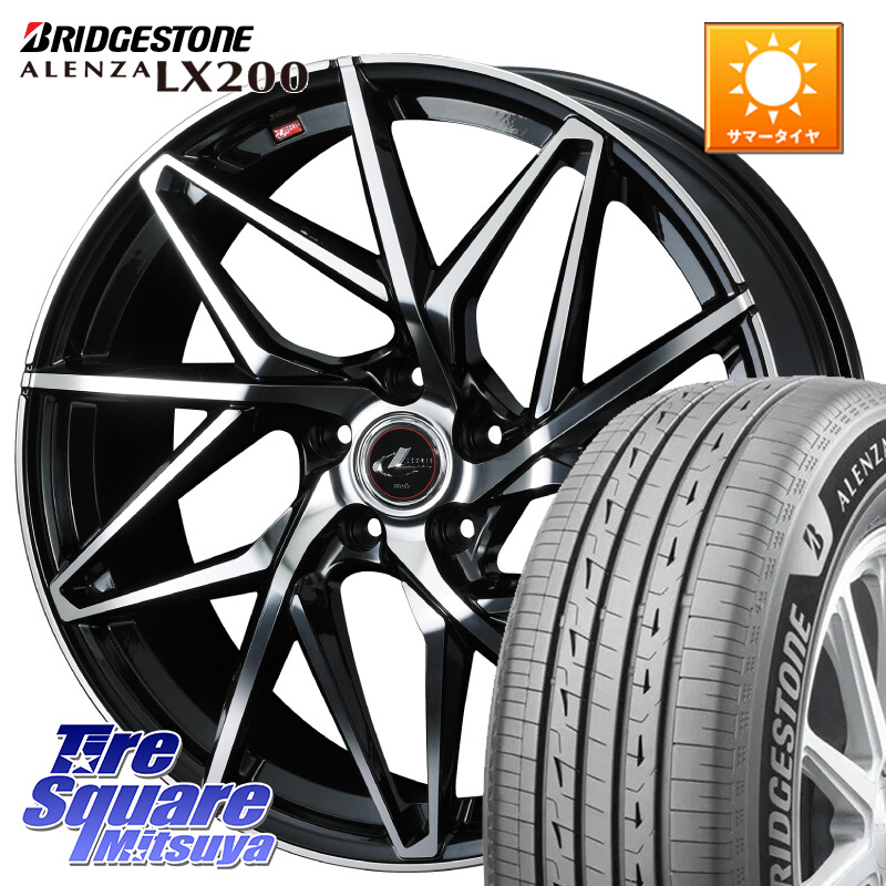 ブリヂストン アレンザ ALENZA LX200 サマータイヤ 225/60R18WEDS 40610 レオニス LEONIS IT PBMC 18インチ 18X7.0J 55 5穴 114.3 BT5レガシィアウトバック CR-V レガシー レガシィ アウトバック|タイヤスクエアミツヤ