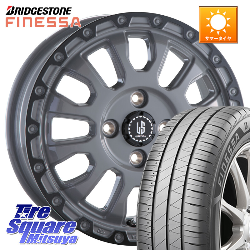ブリヂストン FINESSA HB01 フィネッサ サマータイヤ 195/55R16阿部商会 LA STRADA AVENTURA アヴェンチュラ 16インチ 16X6.0J 40 4穴 100 ノート NOTE 日産 ブルーバードシルフィ 日産 キューブ CUBE 日産 アクア カローラフィールダー カローラアクシオ|タイヤスクエアミツヤ
