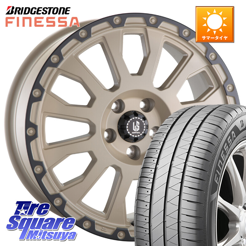 ブリヂストン FINESSA HB01 フィネッサ サマータイヤ 225/55R17阿部商会 LA STRADA AVENTURA アヴェンチュラ GAR 17インチ 17X7.5J(MINI F60) 50 5穴 112 MINI ミニ クロスオーバー F60|タイヤスクエアミツヤ
