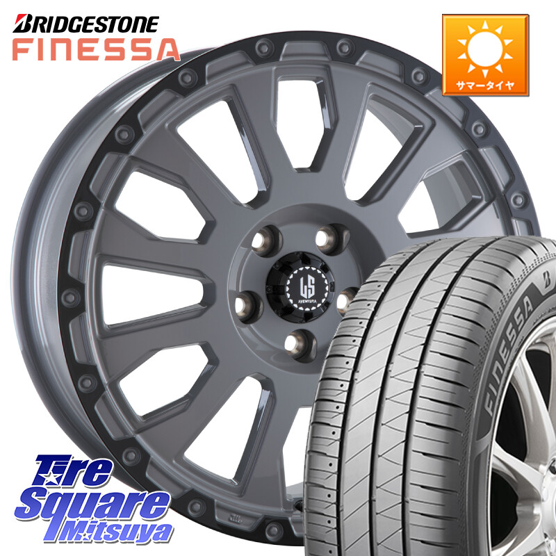 ブリヂストン FINESSA HB01 フィネッサ サマータイヤ 205/55R17阿部商会 LA STRADA AVENTURA アヴェンチュラ 17インチ 17X7.0J 38 5穴 114.3 90系ノア/ヴォクシー RP6～8ステップワゴン SAI ノア NOAH｜タイヤスクエアミツヤ