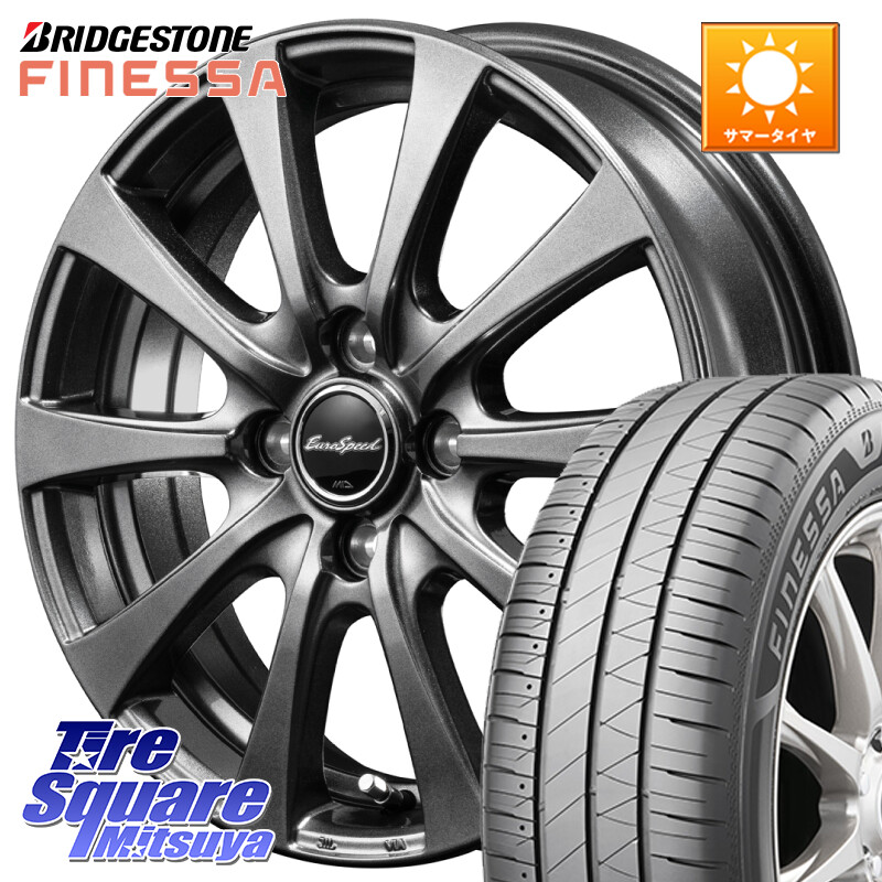 ブリヂストン FINESSA HB01 フィネッサ サマータイヤ 165/60R14MANARAY MID EuroSpeed G10 ホイール 14インチ 14X4.5J 45 4穴 100 トッポBJ エブリイ ワゴン|タイヤスクエアミツヤ
